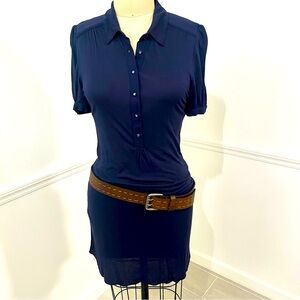 Genuine leather belt can be worn at natural waist or low on hips